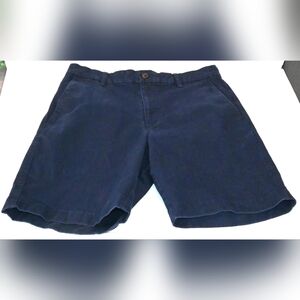 Chaps Sportswear Men's Navy Flat Front Shorts Classic Style Stretch 32"